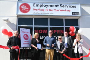 Job Skills Stouffville Grand Opening with the Mayor of Stouffville