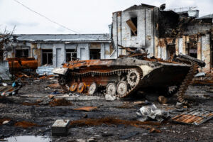 Destroyed Russian Tank - Trying to stay positive 