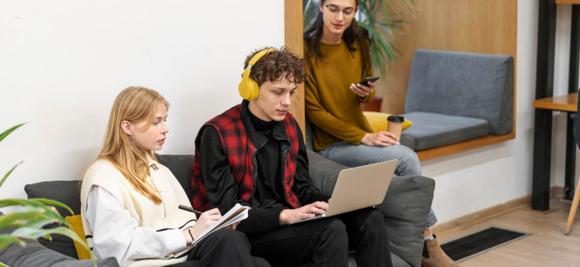 youth participating in an online workshop to overcome barriers to employment