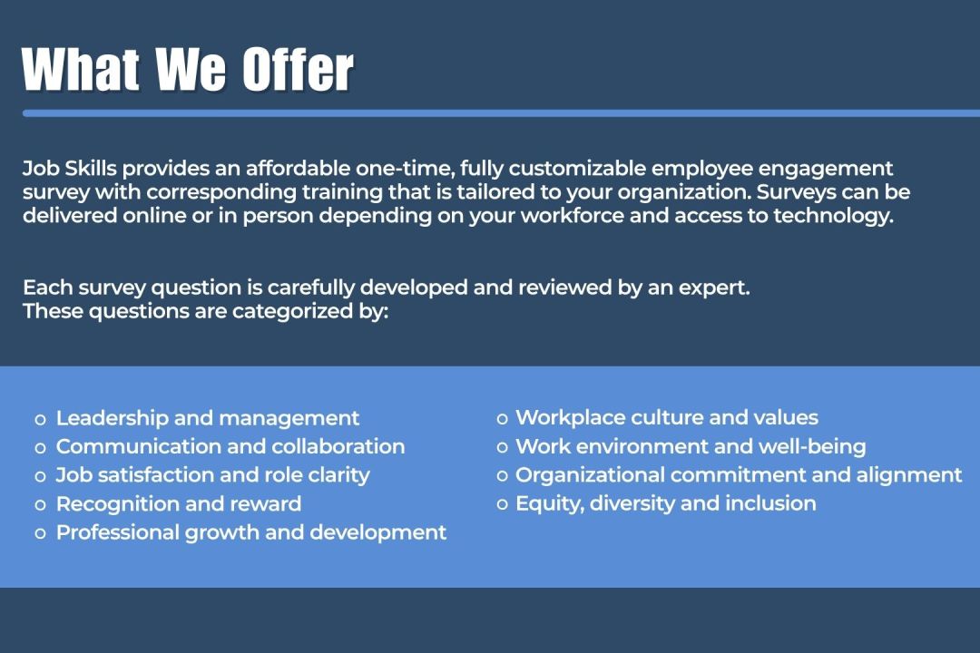 Employee Engagement Surveys Training Brochure