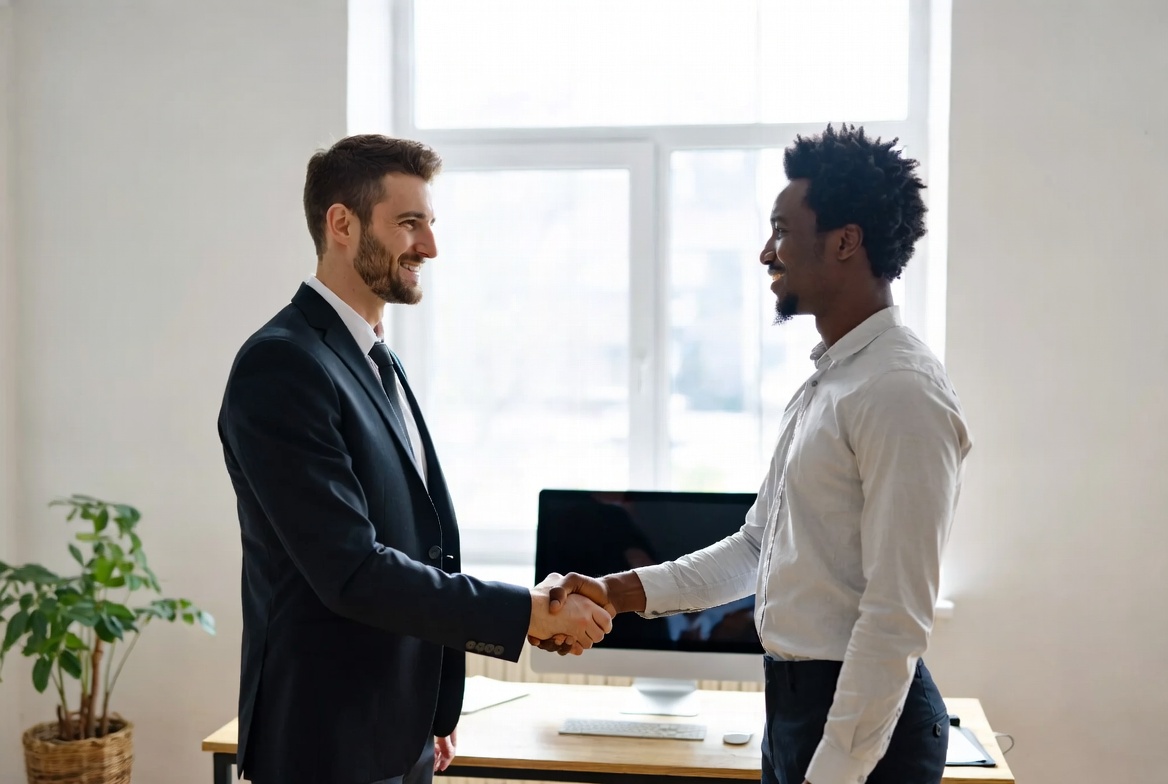 A job seeker finding support and moving toward a new opportunity