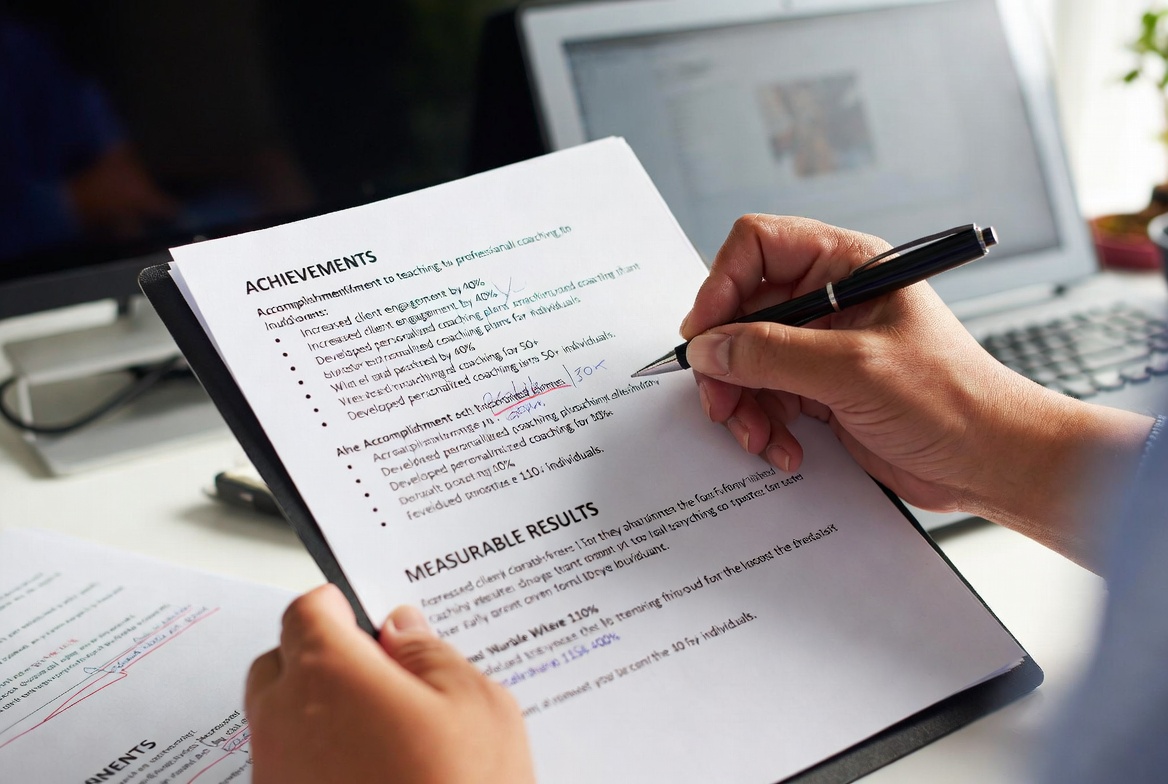 Resume editing and improvement