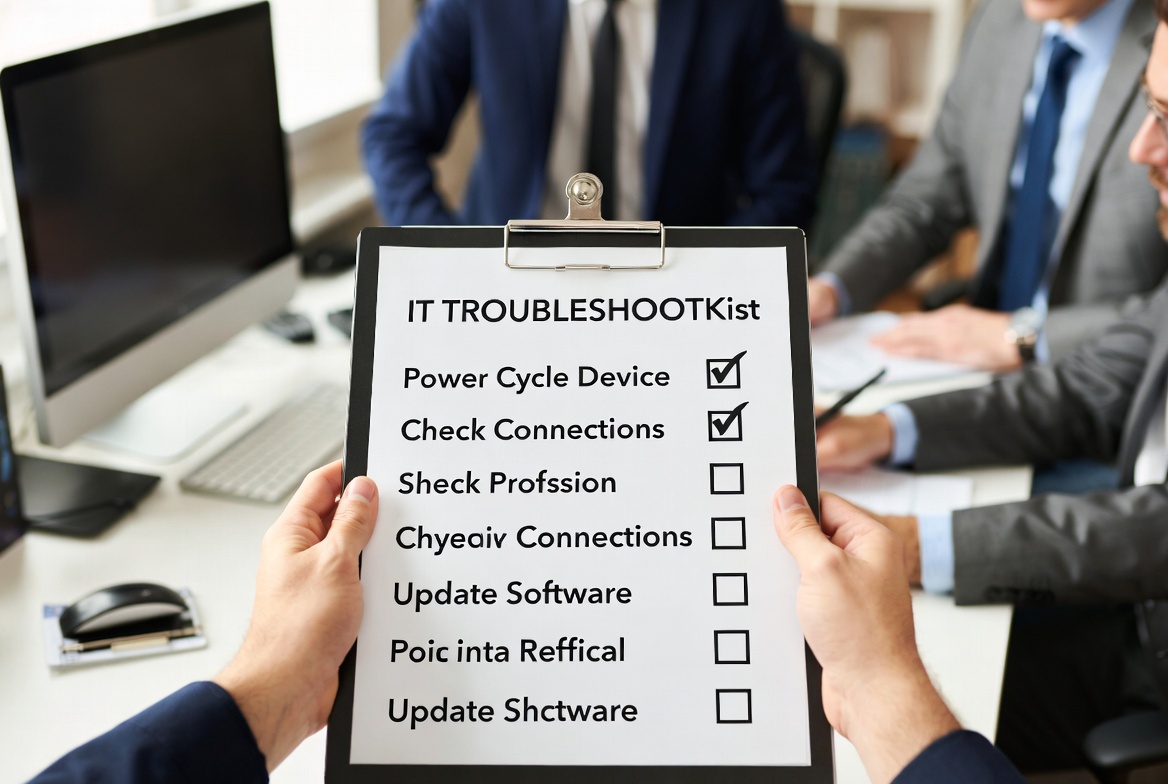 IT troubleshooting documentation and checklist