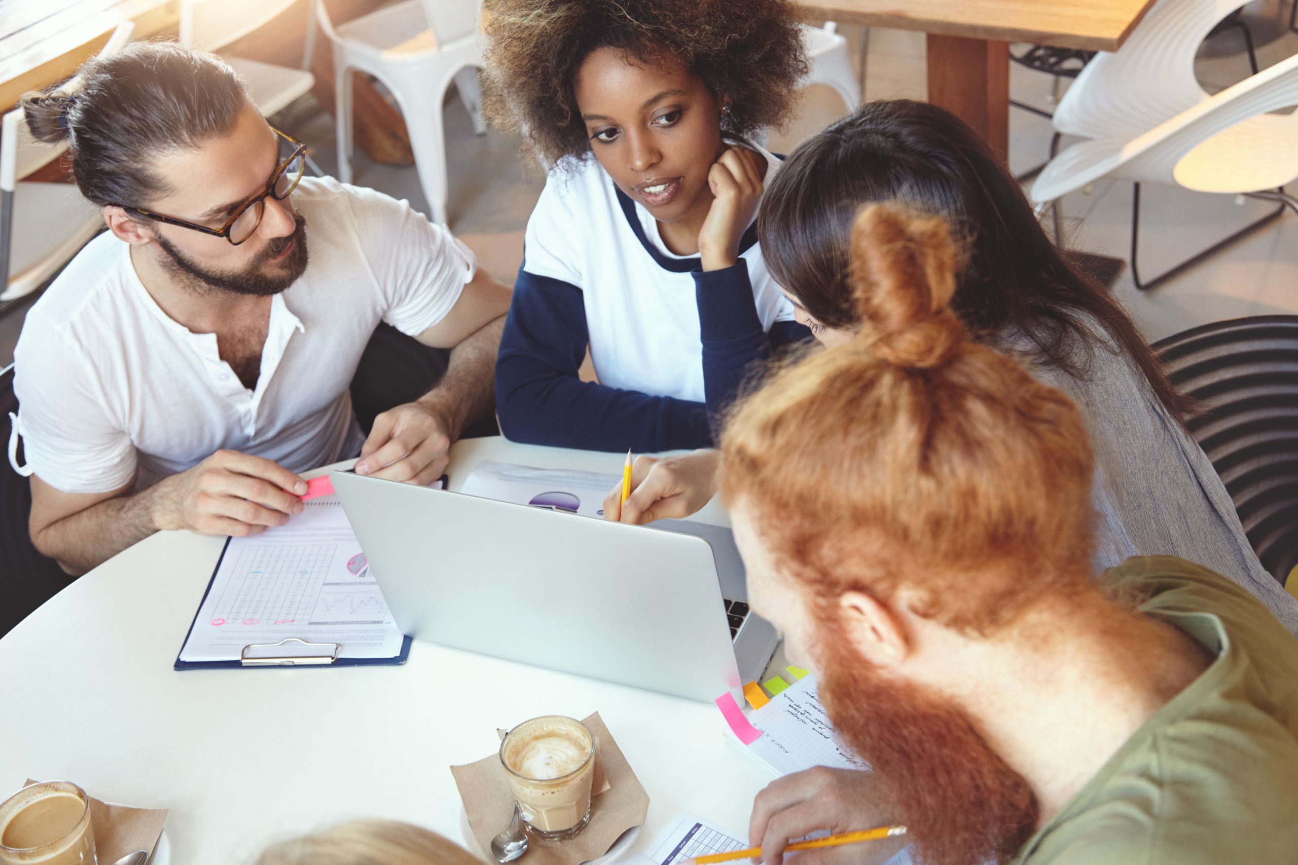 Diverse group of professionals at a job search workshop