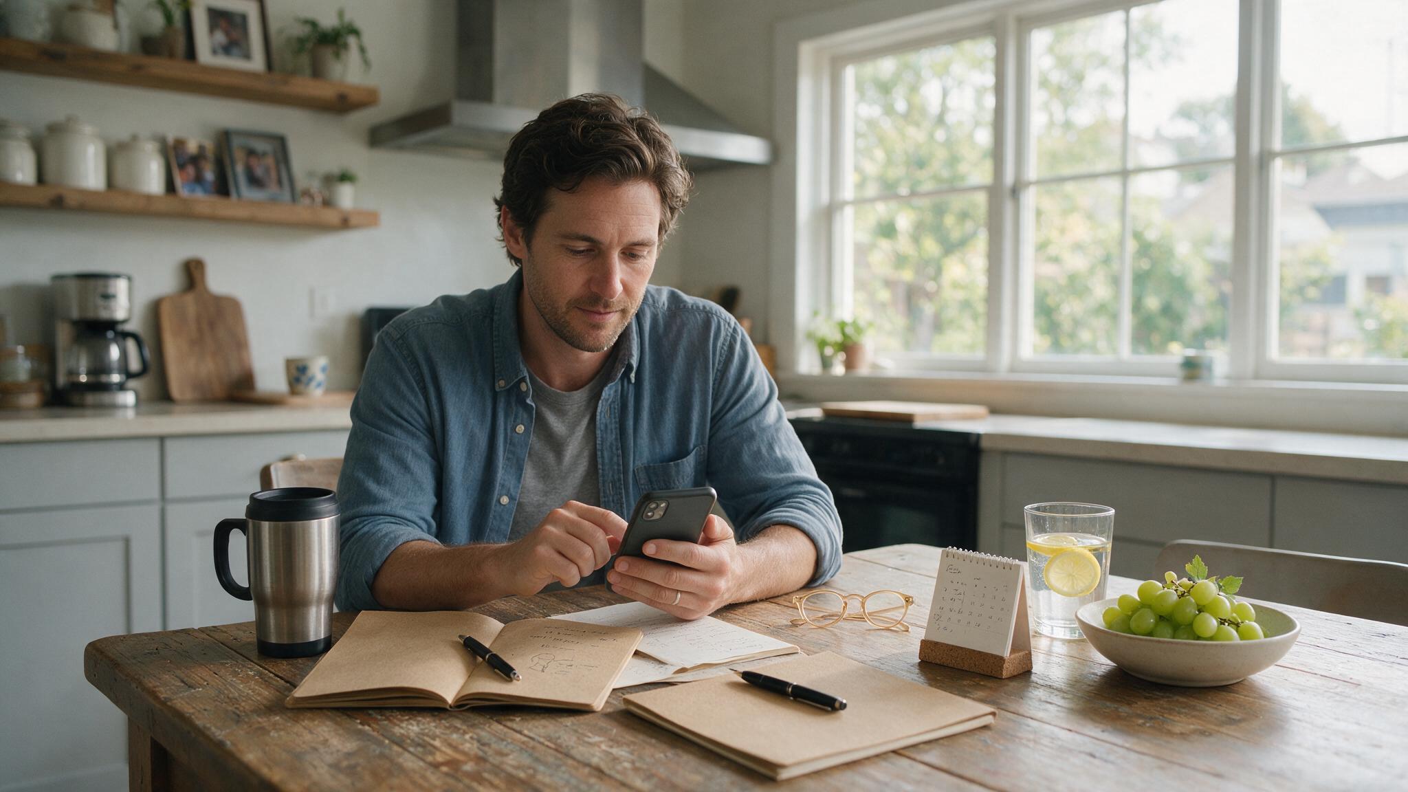 Small business owner checking orders on a laptop