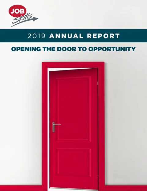 Cover of the Job Skills 2019 Annual Report